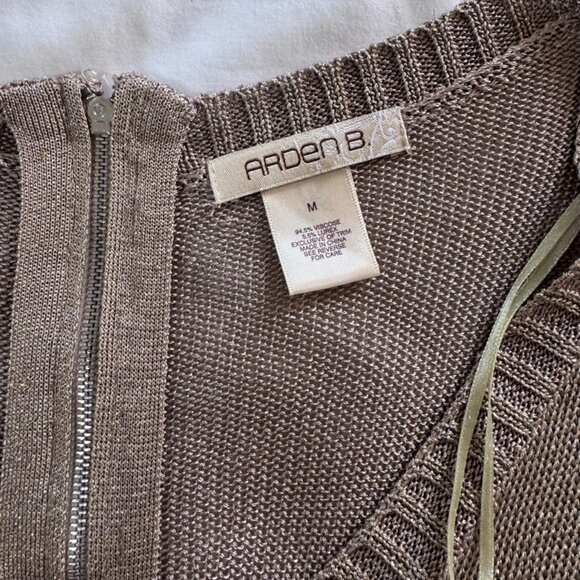 Arden B Metallic Knit Tunic Sweater – Size M - Picture 4 of 6